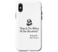 Citazione di Shakespeare - Ora è l'inverno del nostro malcontento Custodia per iPhone X/XS