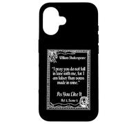Citazione di Shakespeare sull'amore, Come ti piace Custodia per iPhone 16