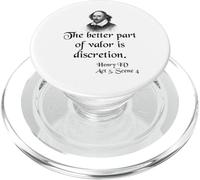 Citazione di Shakespeare - The Better Part of Valor is Discretion PopSockets PopGrip per MagSafe