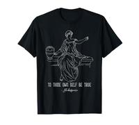 Citazione di Shakespeare To Thine Own Self Be True Hamlet Maglietta