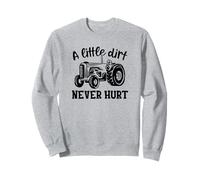 Citazione divertente a Little Dirt Never Hurt Tractor Felpa