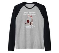 Citazione Divertente del Call Center Cosa Succede sulle Cuffie da Gioco Maglia con Maniche Raglan