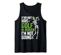 Citazione Divertente del Golfista Scheletro di Golf del Paradiso del Golf Canotta