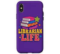 Citazione divertente del libro della vita del bibliotecario per lettori e scrittori Custodia per iPhone X/XS