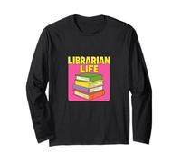 Citazione Divertente del Libro della Vita del bibliotecario per Lettori e scrittori Maglia a Manica