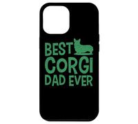 Citazione divertente del proprietario di un cane carino di Corgi Dad Ever Custodia per iPhone 12 Pro Max