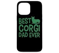 Citazione divertente del proprietario di un cane carino di Corgi Dad Ever Custodia per iPhone 13 Pro Max