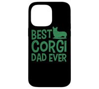 Citazione divertente del proprietario di un cane carino di Corgi Dad Ever Custodia per iPhone 14 Pro Max
