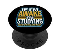 Citazione divertente della sessione di studio sulla codifica dello sviluppo web PopSockets PopGrip Adesivo