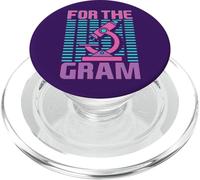 Citazione divertente di microbiologia per il microbiologo della macchia di grammo PopSockets PopGrip per MagSafe