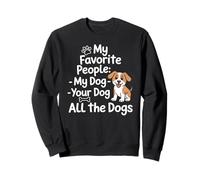 Citazione divertente My Favorite People Dog Pet Parent Felpa