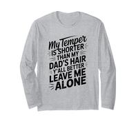 Citazione divertente My Temper più breve divertente papà capelli umorismo dicendo Maglia a Manica