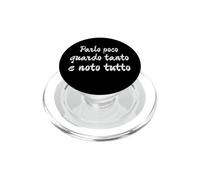 Citazione divertente Parlo poco guardo tanto noto e tutto PopSockets PopGrip per MagSafe