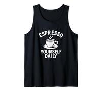 Citazione divertente per gli amanti del caffè Canotta