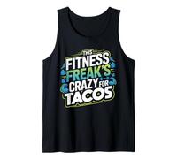 Citazione Divertente per Gli Amanti del Fitness e dei Taco per i drogati di Allenamento Canotta