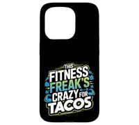Citazione divertente per gli amanti del fitness e dei taco per i drogati di allenamento Custodia per iPhone 15 Pro