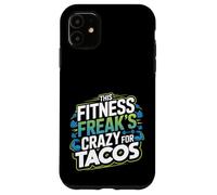 Citazione divertente per gli amanti del fitness e dei taco per i drogati di allenamento Custodia per iPhone 11