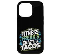 Citazione divertente per gli amanti del fitness e dei taco per i drogati di allenamento Custodia per iPhone 13 Pro