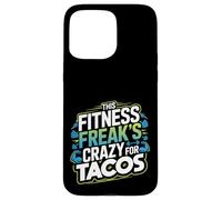 Citazione divertente per gli amanti del fitness e dei taco per i drogati di allenamento Custodia per iPhone 15 Pro Max