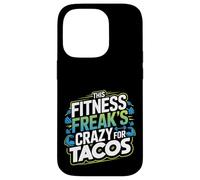 Citazione divertente per gli amanti del fitness e dei taco per i drogati di allenamento Custodia per iPhone 14 Pro