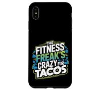 Citazione divertente per gli amanti del fitness e dei taco per i drogati di allenamento Custodia per iPhone XS Max