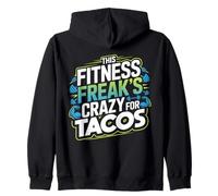 Citazione Divertente per Gli Amanti del Fitness e dei Taco per i drogati di Allenamento Felpa con Cappuccio