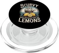 Citazione divertente Scurvy When Life Doesnt Give You Lemons PopSockets PopGrip per MagSafe