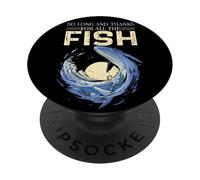 Citazione divertente So Long And Thanks For All The Fish Whale PopSockets PopGrip Adesivo