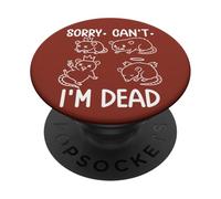 Citazione divertente sulla finta morte dell'opossum PopSockets PopGrip Adesivo