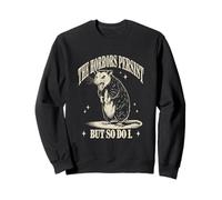 Citazione divertente The Horrors Persist But So Do I Rat Vintage Felpa