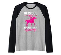 Citazione equestre nervosa ma vicina Che smette Maglia con Maniche Raglan