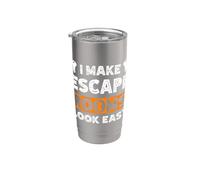 Citazione Exit Room I Make Escape Rooms Look Easy Group Game Bicchiere termico in acciaio inox doppia parete