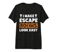 Citazione Exit Room I Make Escape Rooms Look Easy Group Game Maglietta Premium