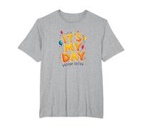 Citazione Festiva della Festa di Compleanno It's My Day Maglietta, Uomo Taglie Grandi, Grigio Melange, 2X Tall
