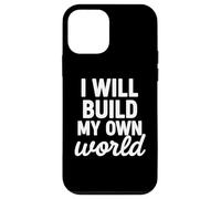 Citazione grafica motivazionale I Will Build My Own World Custodia per iPhone 12 mini