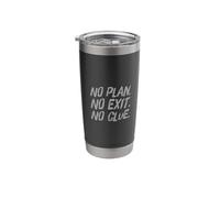 Citazione "I Hate War Say No To War No Plan No Exit No Clue Bicchiere termico in acciaio inox doppia parete