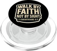 Citazione in versi biblici cristiani Walk By Faith Not By Sight Jesus PopSockets PopGrip per MagSafe