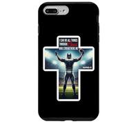 Citazione in versi biblici del giocatore di football cristiano Filippesi 4:13 Custodia per iPhone 7 Plus/8 Plus
