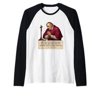 Citazione ispiratrice di Sant'Alfonso Liguori Trust Dio Maglia con Maniche Raglan