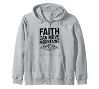 Citazione ispiratrice Faith Can Move Mountains Felpa con Cappuccio