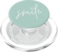 Citazione ispiratrice positiva del sorriso - Verde menta PopSockets PopGrip per MagSafe