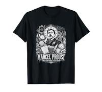 Citazione Marcel Proust Time Remembers Everything Maglietta