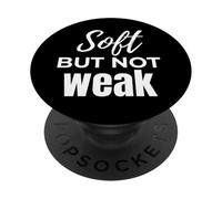 Citazione morbida ma non debole per l'empowerment per le donne PopSockets PopGrip Adesivo