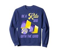 Citazione motivazionale "Be a Kite and Fly with the Wind" Felpa
