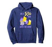 Citazione motivazionale "Be a Kite and Fly with the Wind" Felpa con Cappuccio