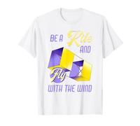 Citazione motivazionale "Be a Kite and Fly with the Wind" Maglietta