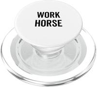 Citazione motivazionale del cavallo da lavoro laborioso PopSockets PopGrip per MagSafe