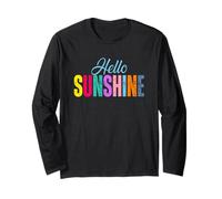 Citazione motivazionale di Hello Sunshine Maglia a Manica