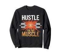 Citazione motivazionale di Hustle For The Muscle Felpa