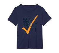 Citazione Motivazionale I Get It, I Got It, I Done Did It! Maglietta, Donna Plus-Size, Navy, 2X